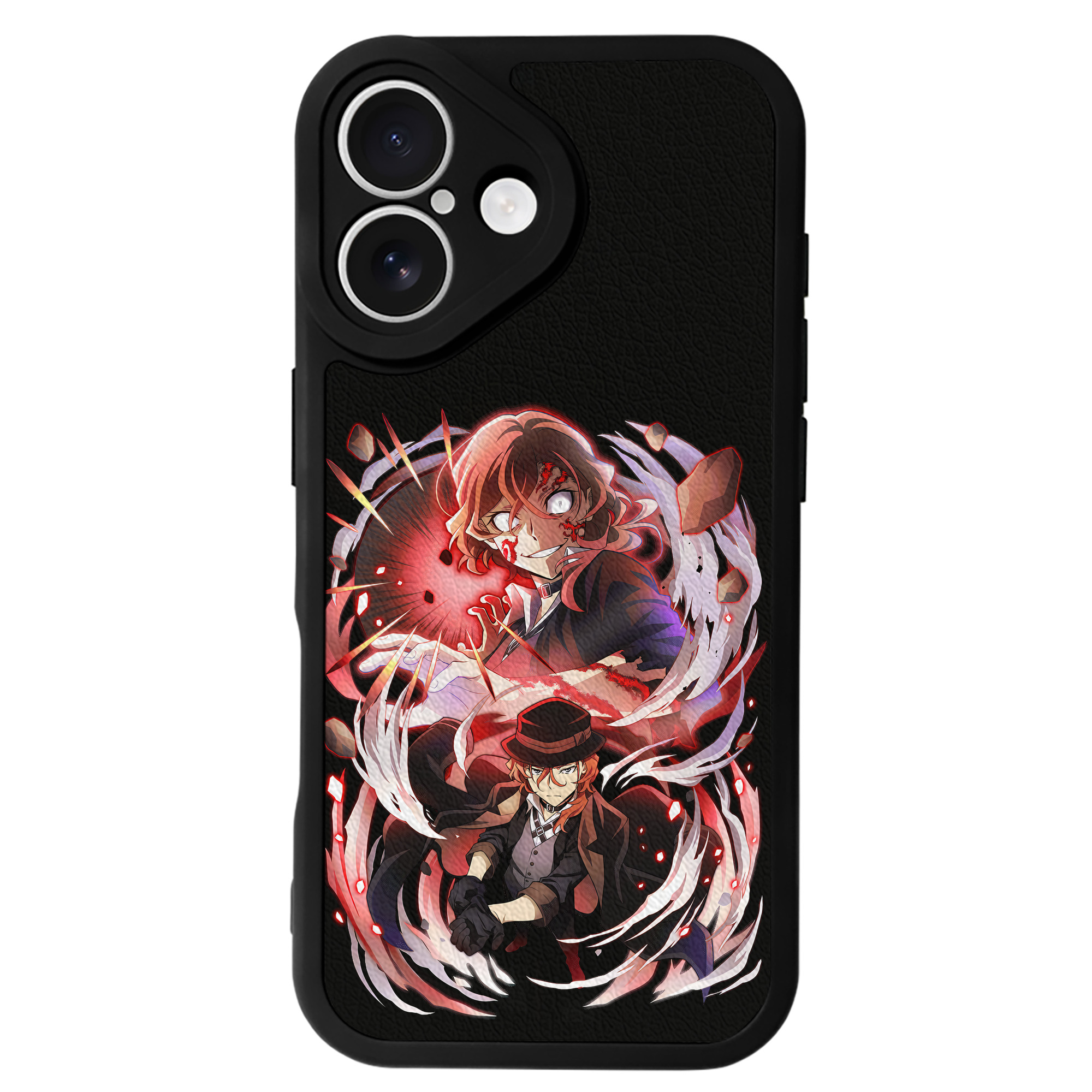 （画像用） 文豪ストレイドッグス Bungo Stray Dogs 【iPhone 16シリーズ対応】シリコンスマホケース（レザー調） 材質：シリコン